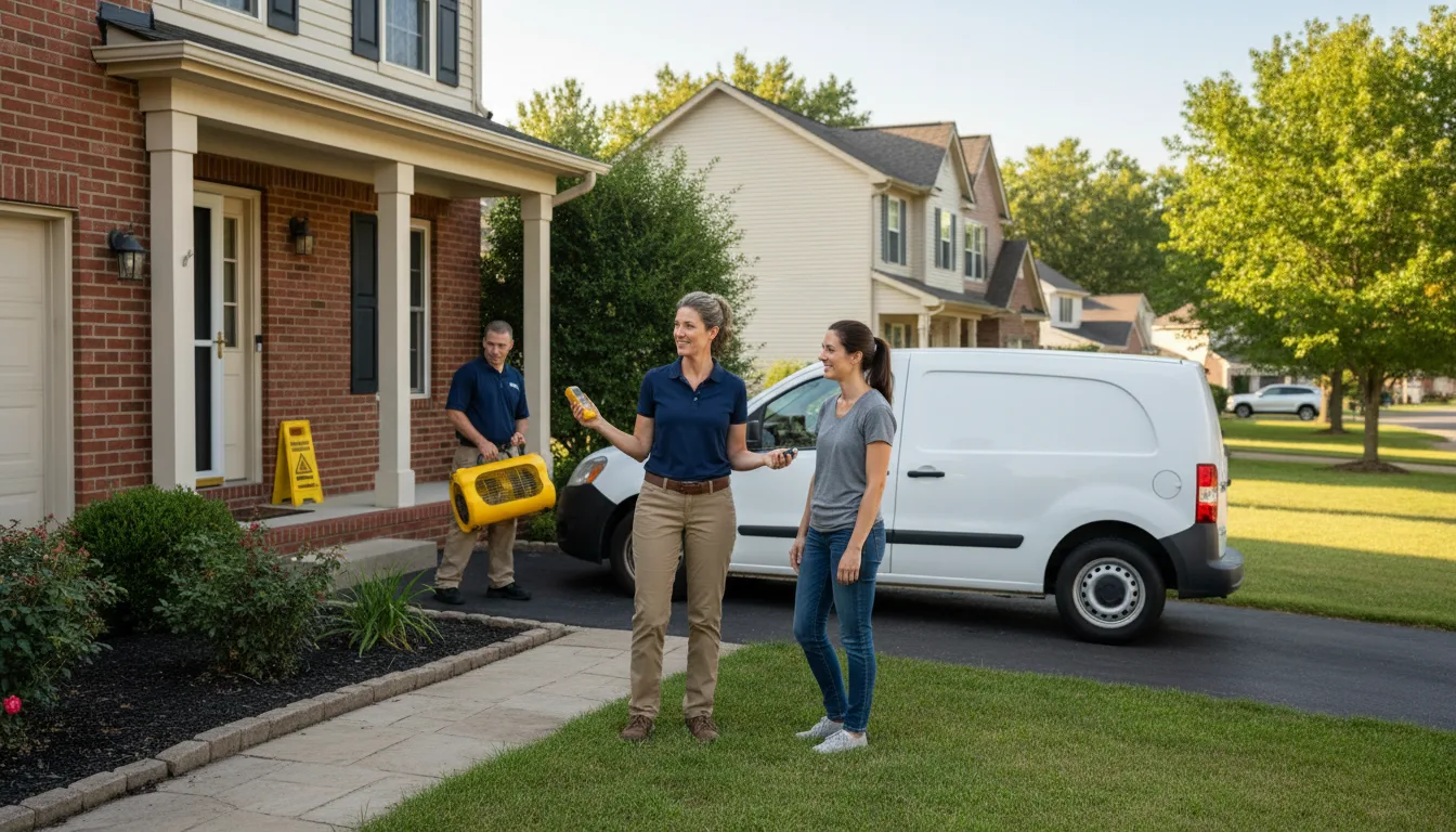 Residential water damage restoration in Woodbury, MN